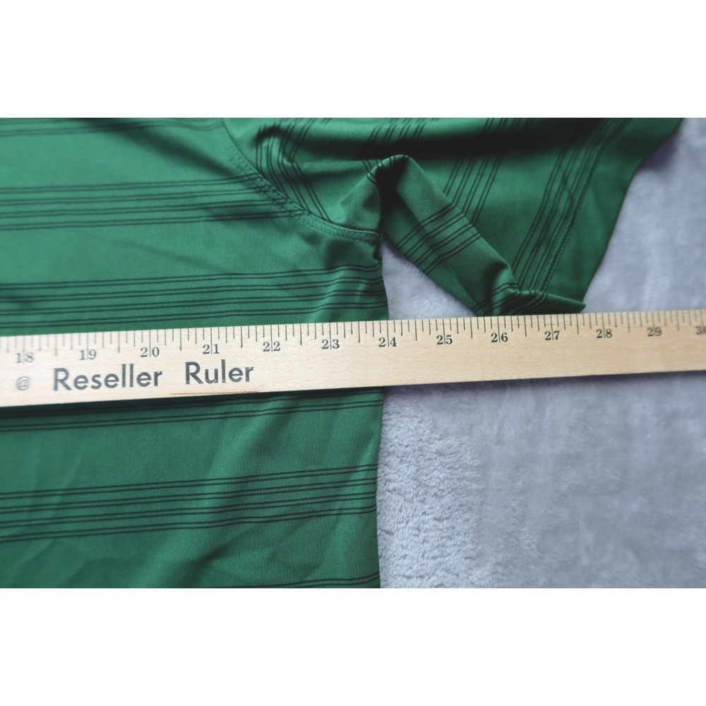 Nike Dri Fit Charlotte‎ 49ers Green Striped Mens Polo Shirt Golf Casual XL - Picture 8 of 9